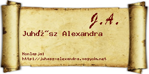 Juhász Alexandra névjegykártya
